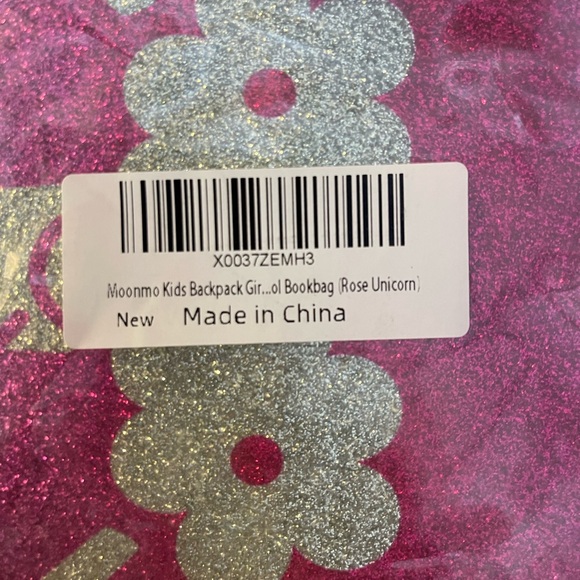 NWT - Girls Glitter Backpack/Book-bag Unicorn - Picture 9 of 9